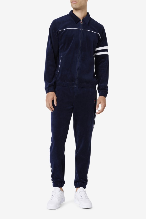 Fila Outlets Verdy Velour Jacket Navy/White