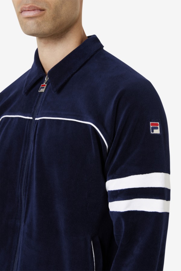 Fila Outlets Verdy Velour Jacket Navy/White