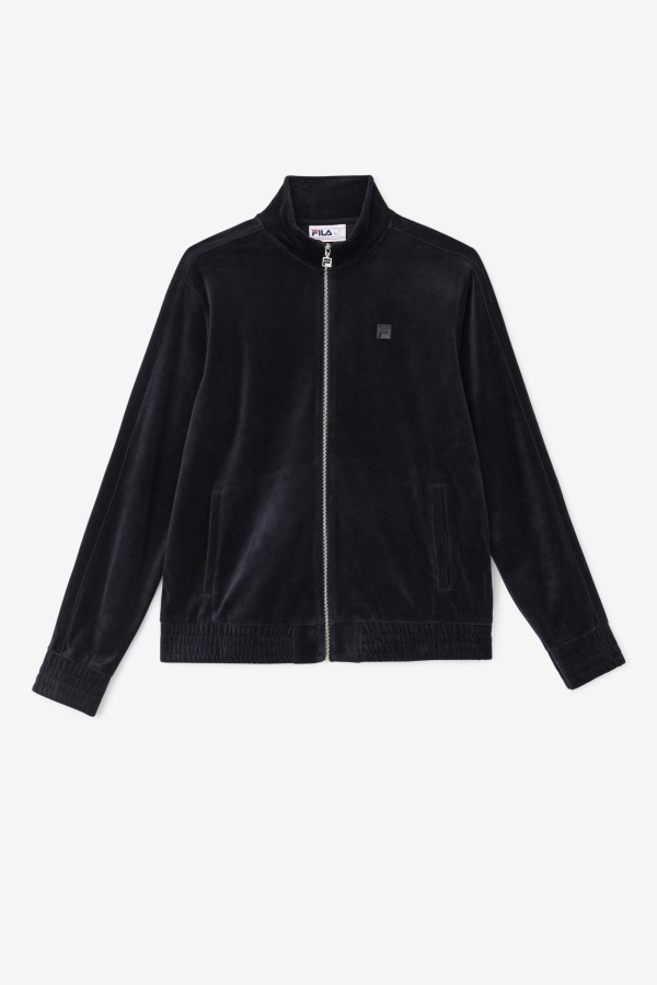Fila Outlets Deverall Velour Jacket Black