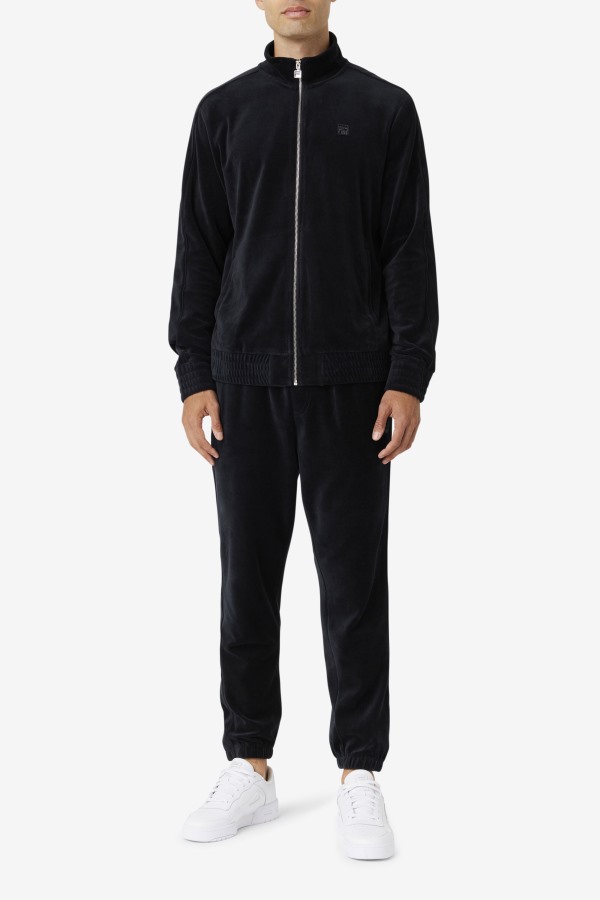 Fila Outlets Deverall Velour Jacket Black