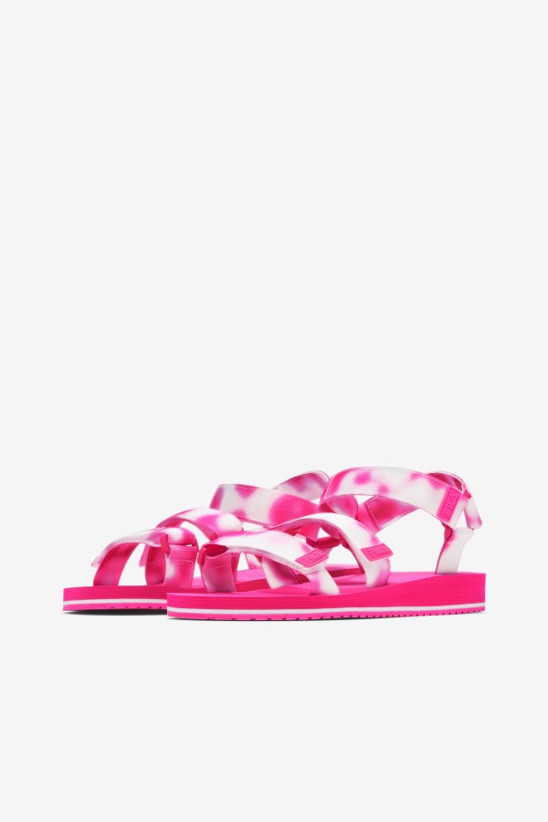 Multi/Pink Glo/White Fila Outlets Women\'s Drifter Ts Tie Dye