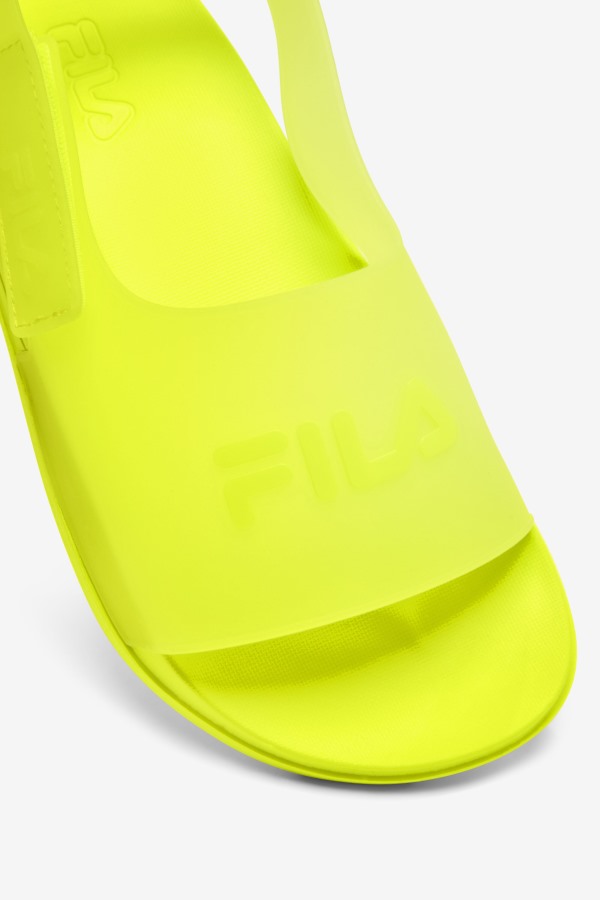 Fila Outlets Yellow Big Kids\' Saveeno Slide