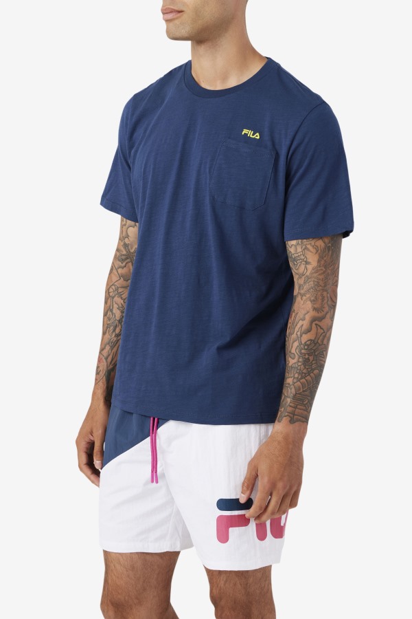 Navy/Yellow Dilki Crew Fila Outlets