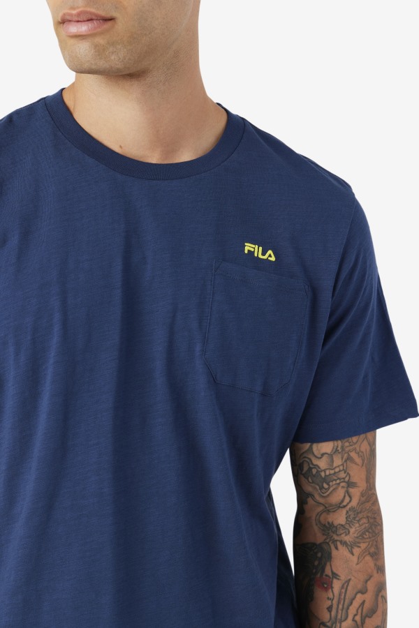 Navy/Yellow Dilki Crew Fila Outlets