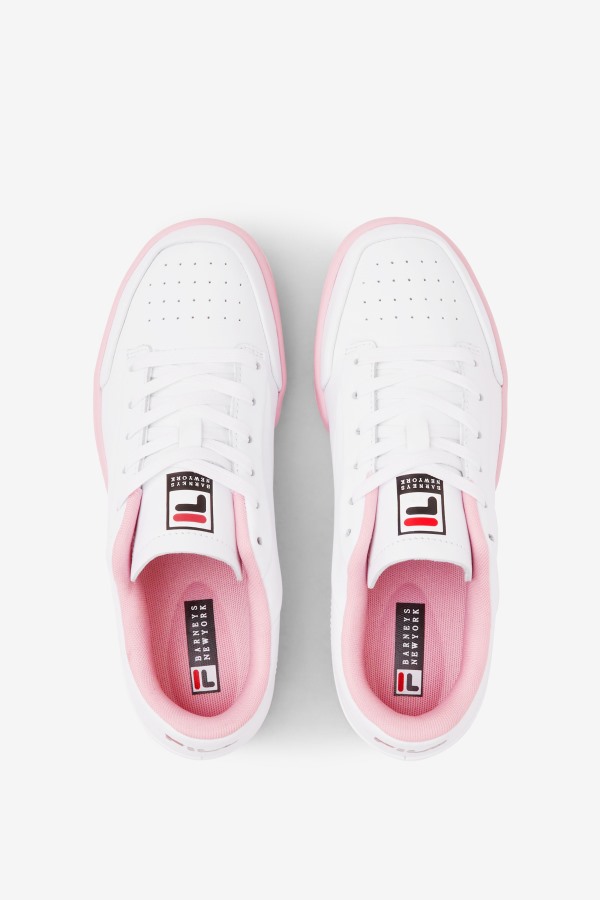 White/Coral Blush/Black Women\'s Original Tennis Lux X Barneys Fila Outlets