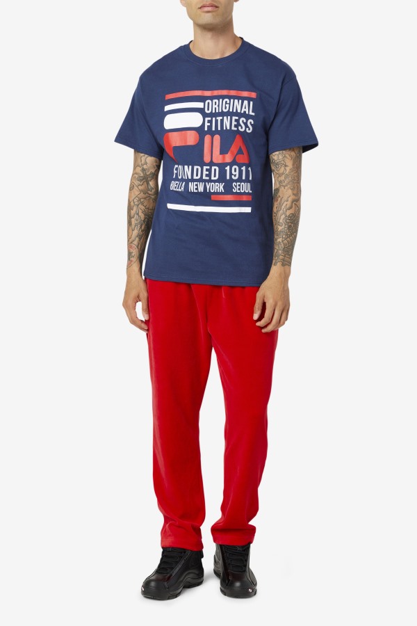 Original Fitness Tee Navy/Red/White Fila Outlets