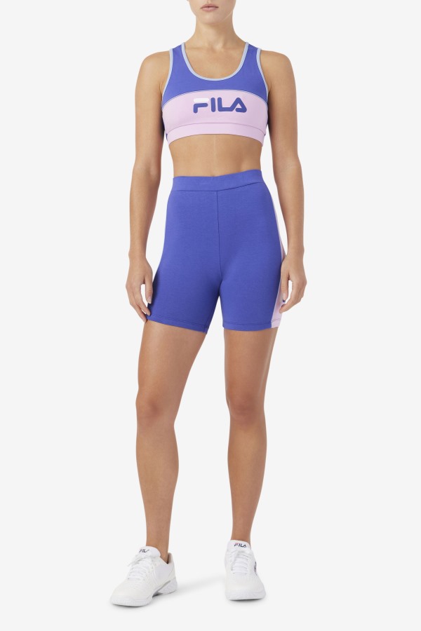 Blue/Orchid/Blue/White Davina Bike Short Fila Outlets