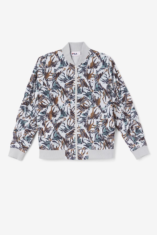 Giraffe Print Mav Bomber Jacket Fila Outlets