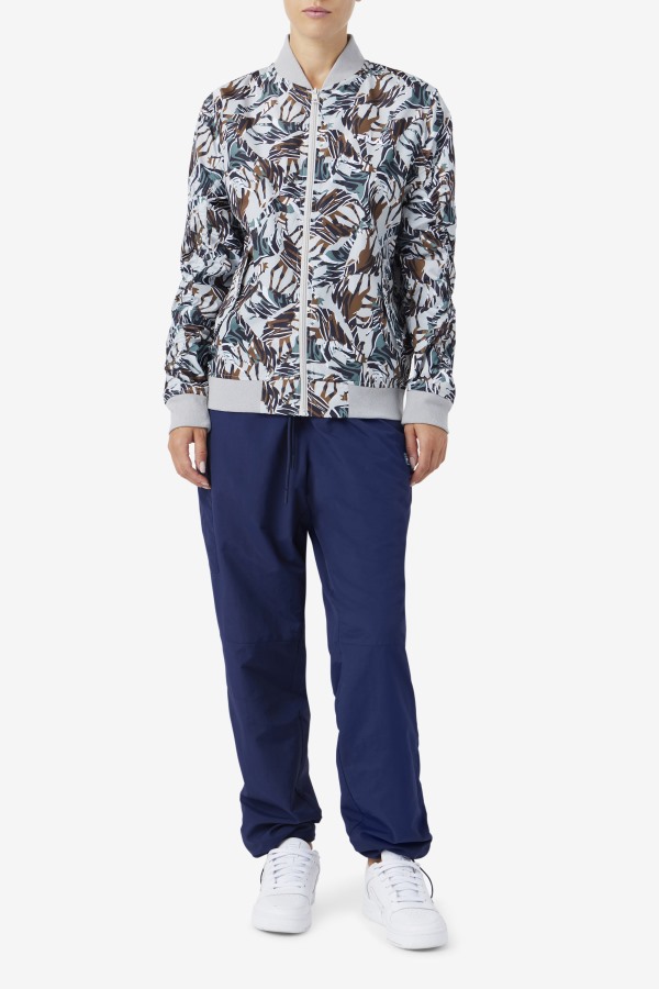 Giraffe Print Mav Bomber Jacket Fila Outlets