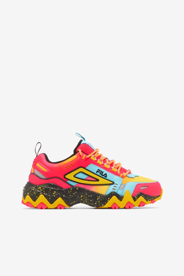 Deep Pink/Bluefish/Lemon Fila Outlets Women's Oakmont Tr