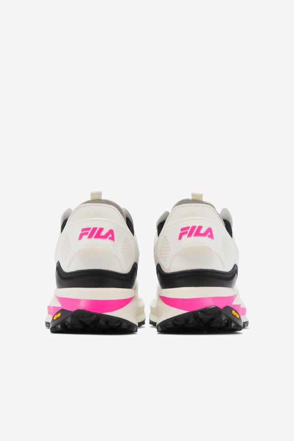 Women\'s R1 Runner X Barneys Fila Outlets White/Pink Glo/Black