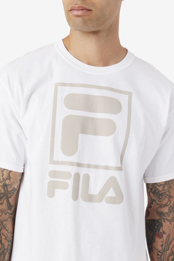 stacked tee shirt White Fila Outlets