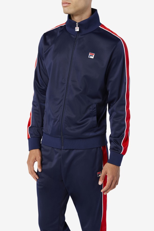 Fila Outlets Navy/Red/White Wicks Track Jacket