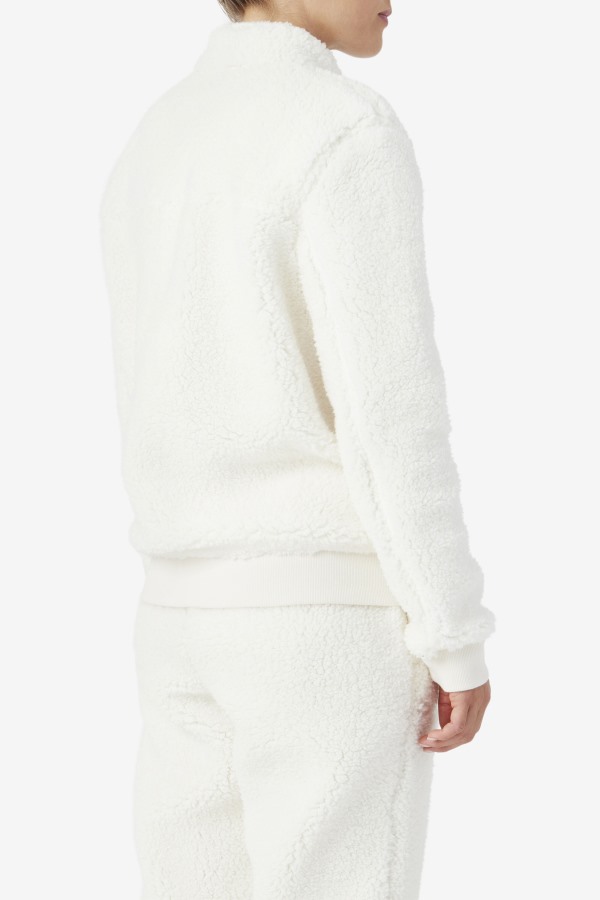 Fila Outlets Egret/Jacaranda/Deep Lake Freyja Sherpa Jacket