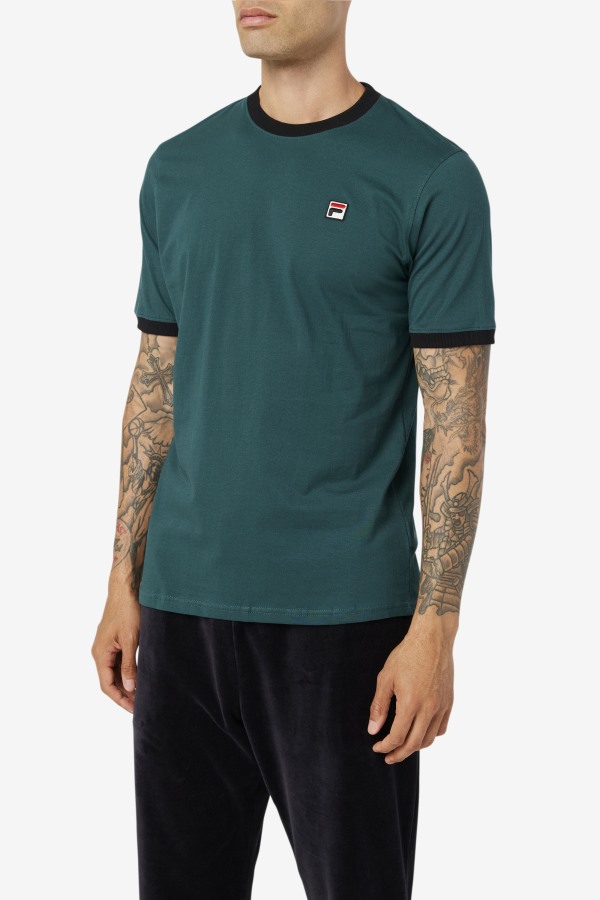 Fila Outlets June Bug/Black Marconi Ringer Tee