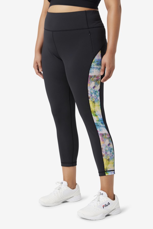Forza Contrast 7/8 Leggings Black/Tie Dye Fila Outlets