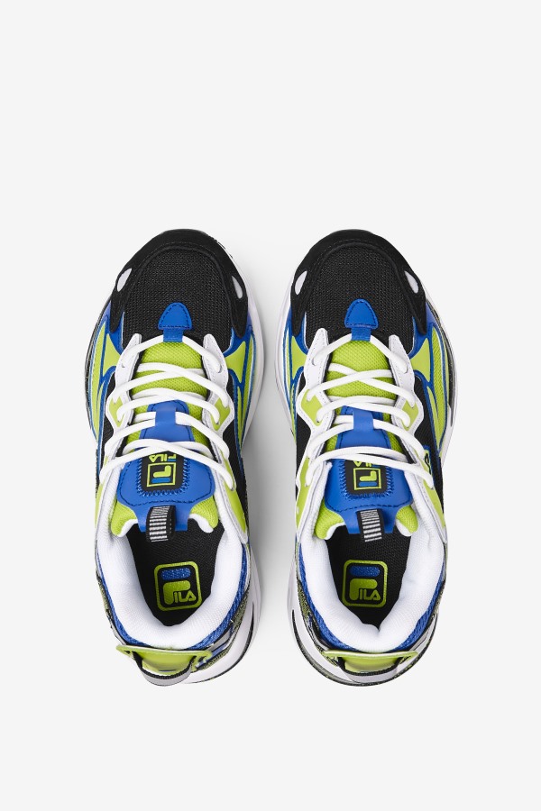 Fila Outlets Big Kids\' Ray Tracer Apex White/Black/Lime Punch