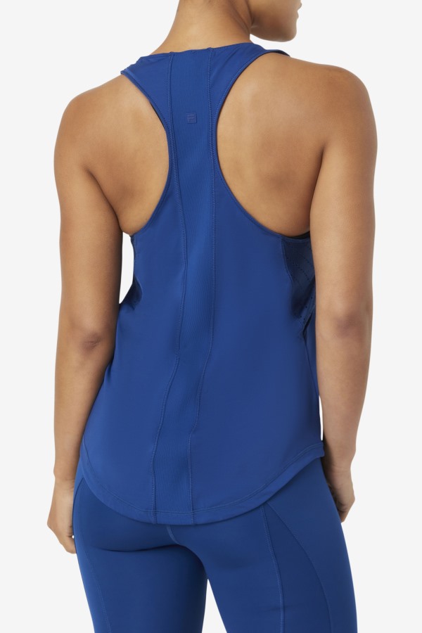 Navypeony Fila Outlets Uplift Textured Racerback Tank Top