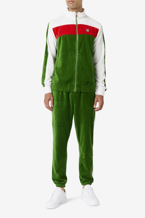 Fila Outlets Formal Garden/White/Red Brice Velour Pant
