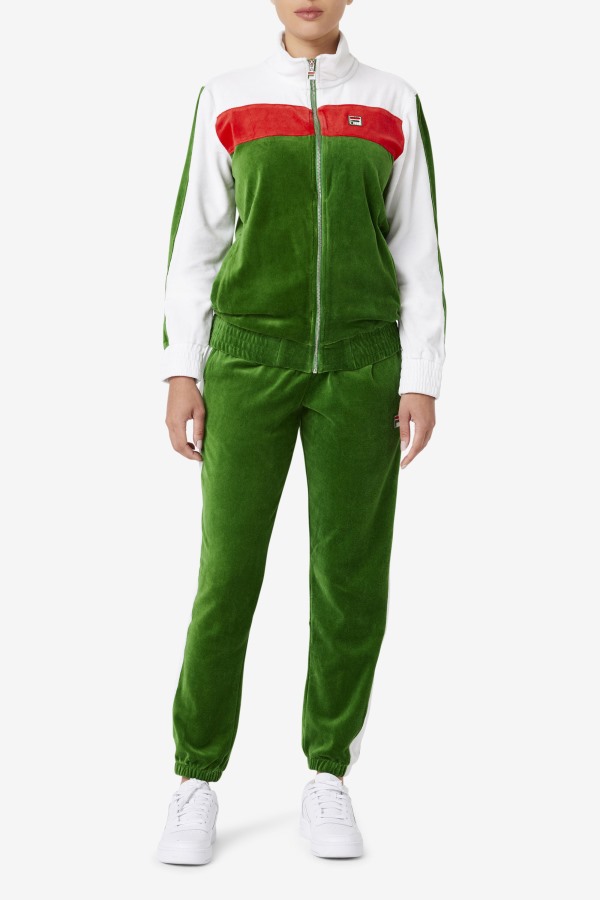 Fila Outlets Formal Garden/White/Red Brice Velour Pant