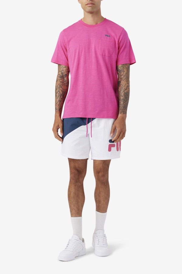 Fila Outlets Navy/White/Purple Ama Swim Short