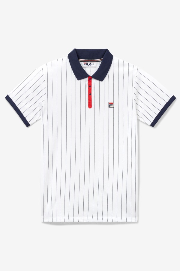 bb1 Polo White/Navy/Red Fila Outlets