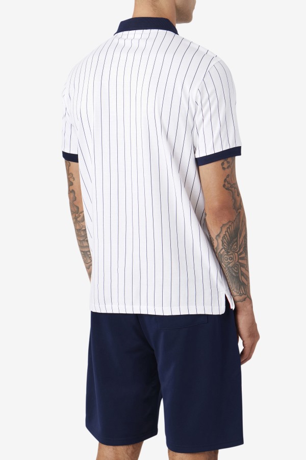 bb1 Polo White/Navy/Red Fila Outlets