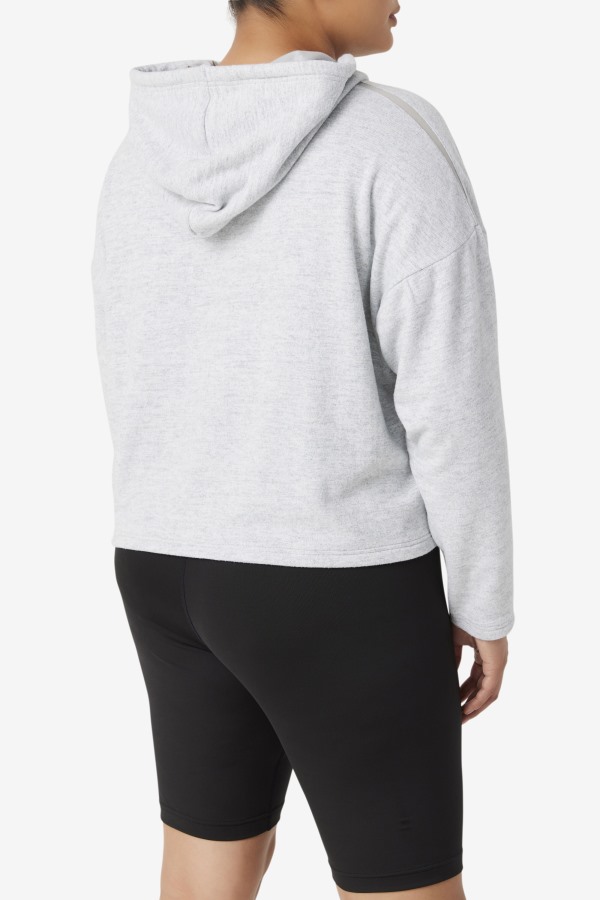 Highrise Heather Fi-Lux Cropped Hoodie Fila Outlets