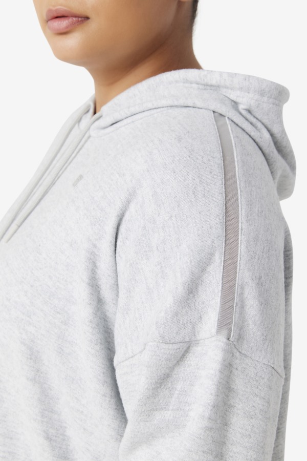 Highrise Heather Fi-Lux Cropped Hoodie Fila Outlets