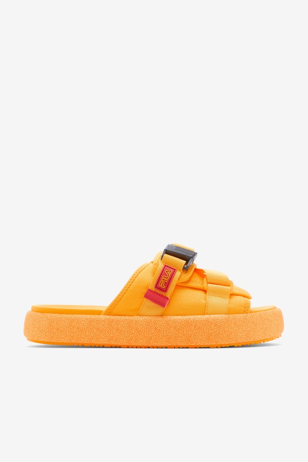Saffron/Red Fila Outlets Men's Atlas Slide