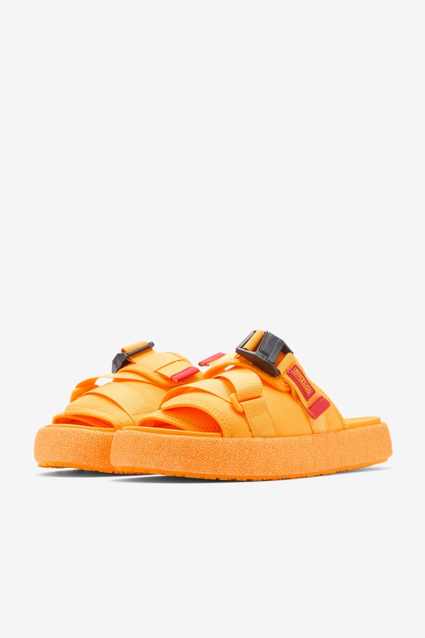 Saffron/Red Fila Outlets Men\'s Atlas Slide