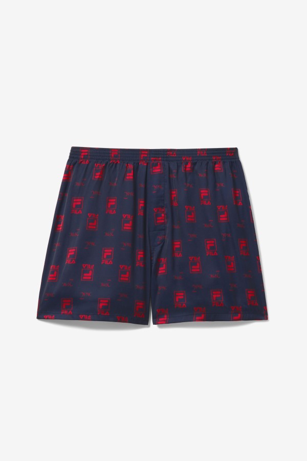 Navy/Red Fila Outlets 2Pac Logo Print Boxer