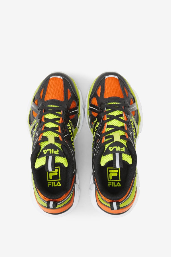 Big Kids\' Electrove 2 Fila Outlets Black/Red Orange/Lime Punch