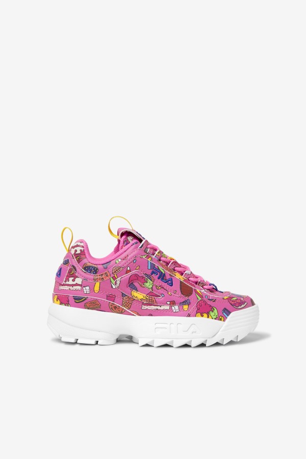 Big Kids' Disruptor 2 Premium Sugar Plum/Purple/Lemon Fila Outlets