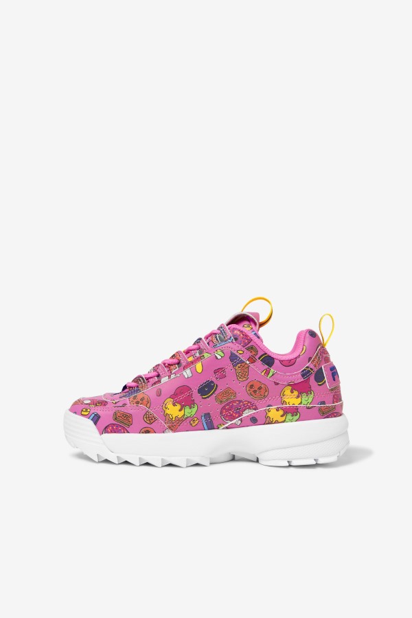 Big Kids\' Disruptor 2 Premium Sugar Plum/Purple/Lemon Fila Outlets