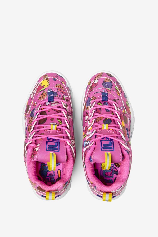 Big Kids\' Disruptor 2 Premium Sugar Plum/Purple/Lemon Fila Outlets