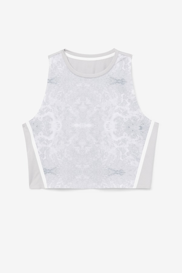 Fila Outlets Uplift Athletic Crop Top Highrise/White