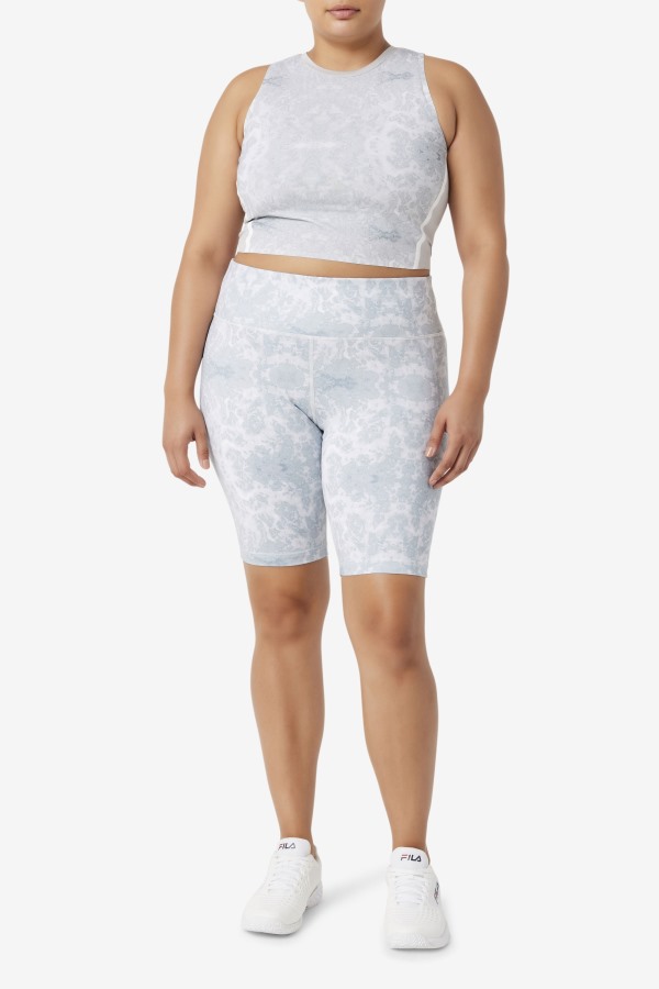 Fila Outlets Uplift Athletic Crop Top Highrise/White