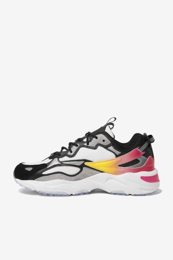 Fila Outlets Men\'s Ray Tracer Apex White/Black/Yellow