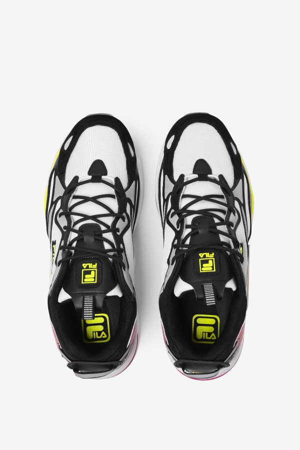 Fila Outlets Men\'s Ray Tracer Apex White/Black/Yellow