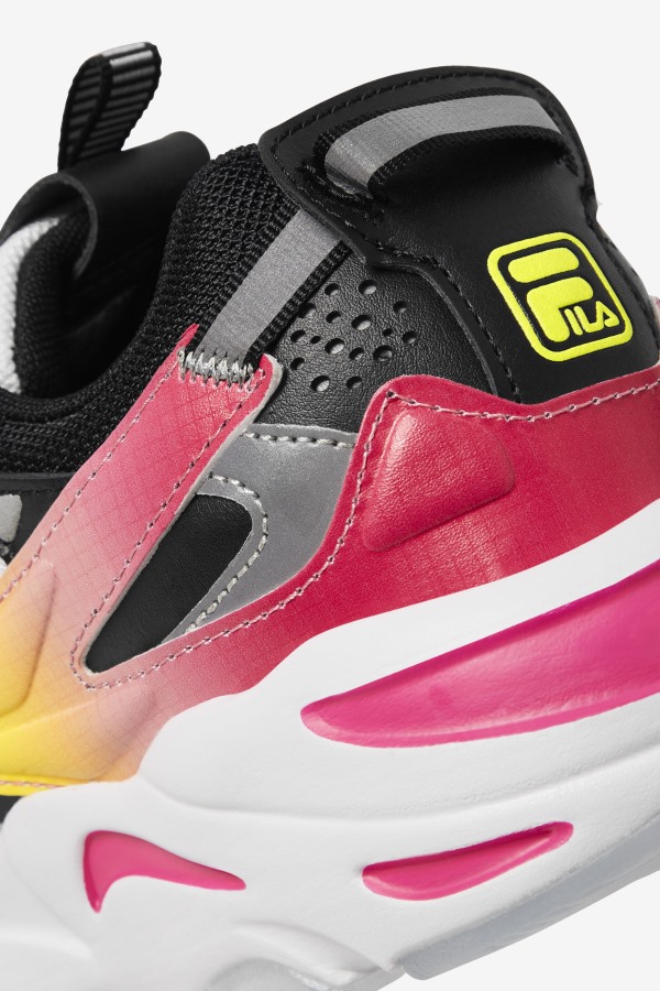 Fila Outlets Men\'s Ray Tracer Apex White/Black/Yellow