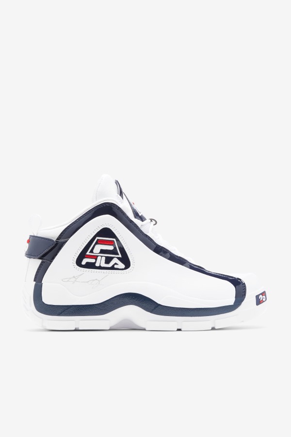 Men's Grant Hill 2 25th Anniversary Edition Fila Outlets White/Navy/Red