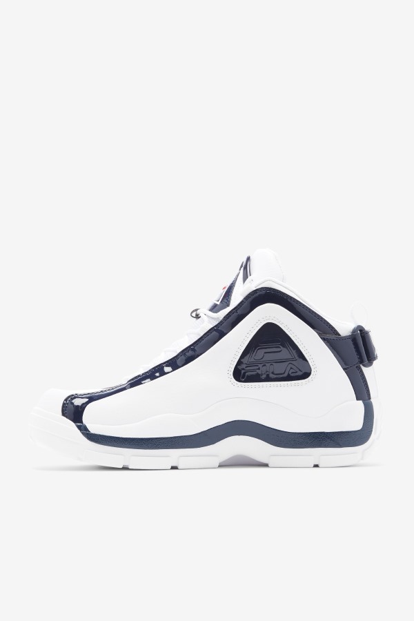 Men\'s Grant Hill 2 25th Anniversary Edition Fila Outlets White/Navy/Red