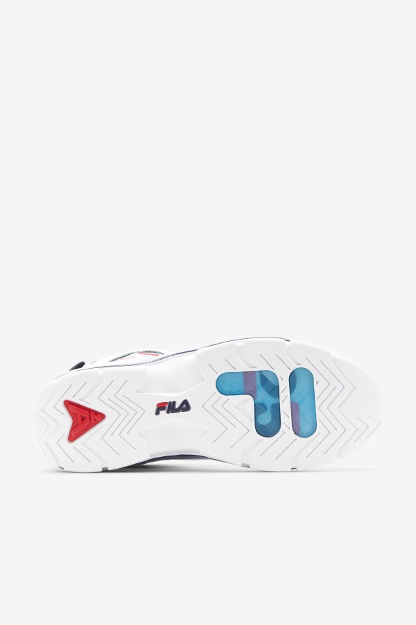 Men\'s Grant Hill 2 25th Anniversary Edition Fila Outlets White/Navy/Red