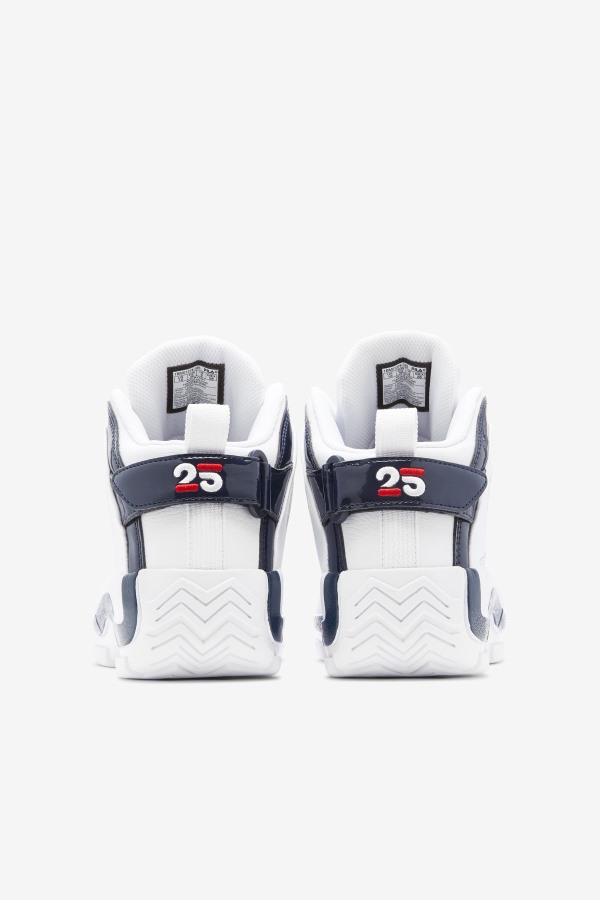 Men\'s Grant Hill 2 25th Anniversary Edition Fila Outlets White/Navy/Red