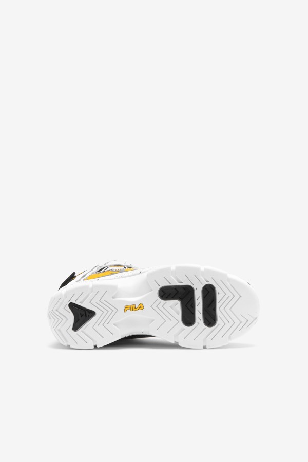 Little Kids\' Grant Hill 2 Racing Fila Outlets White/Black/Lemon