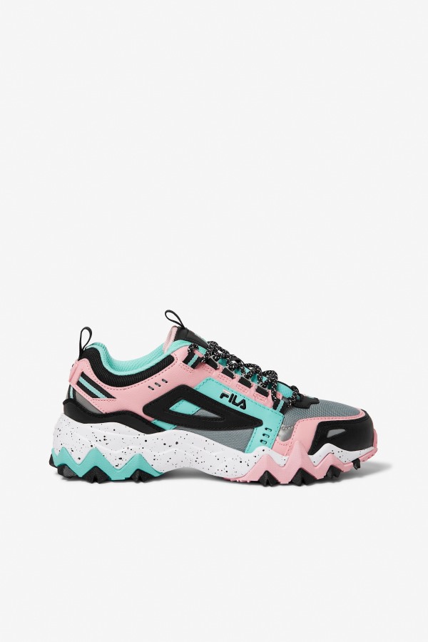 Fila Outlets Aruba Blue/Black/Coral Blush Women's Oakmont TR
