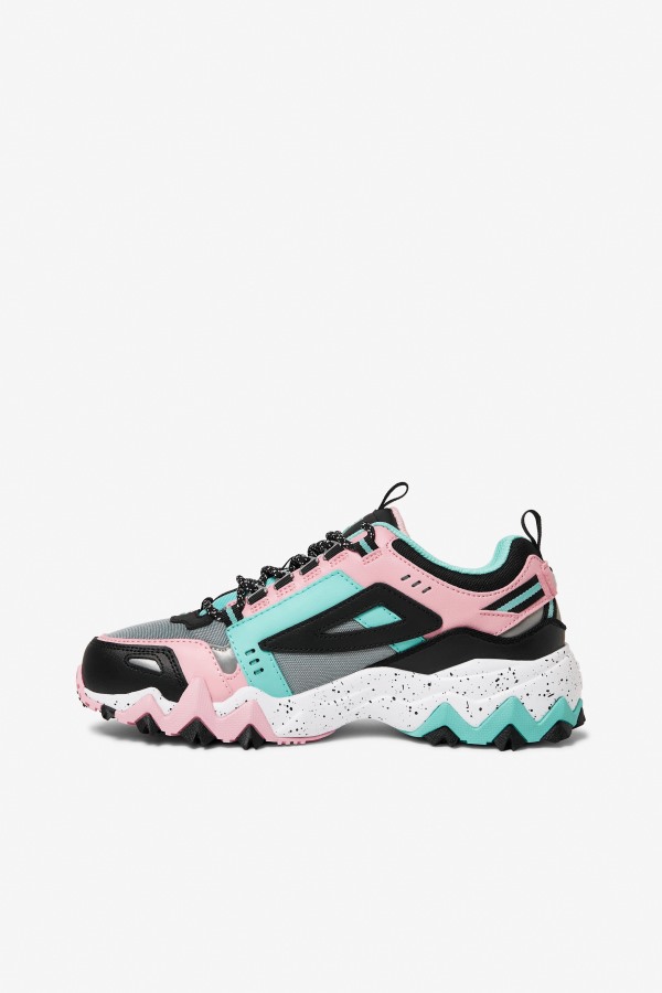 Fila Outlets Aruba Blue/Black/Coral Blush Women\'s Oakmont TR