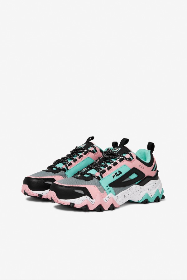 Fila Outlets Aruba Blue/Black/Coral Blush Women\'s Oakmont TR