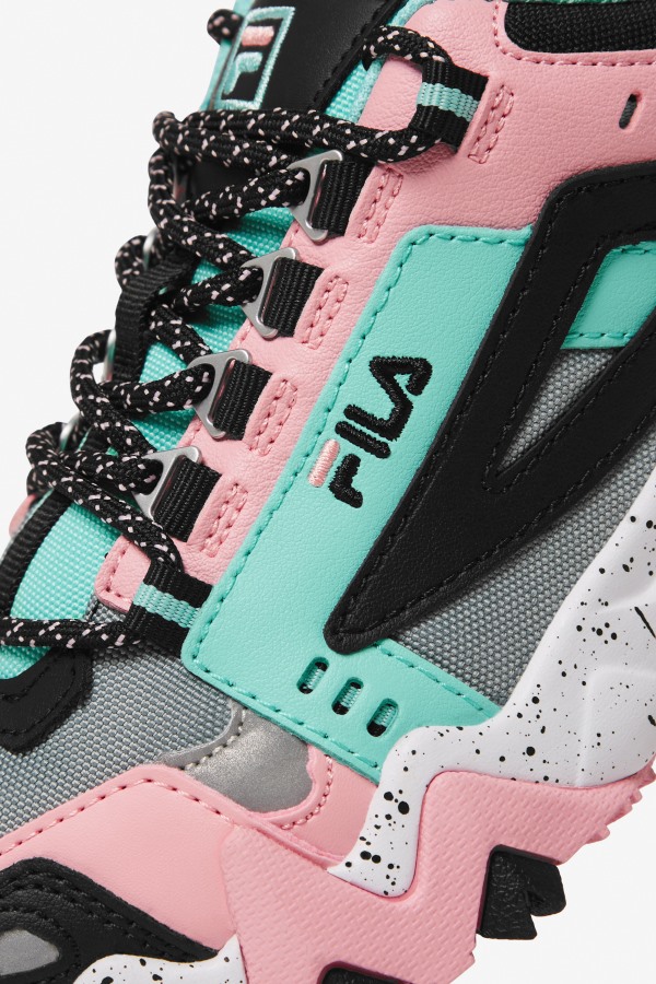 Fila Outlets Aruba Blue/Black/Coral Blush Women\'s Oakmont TR